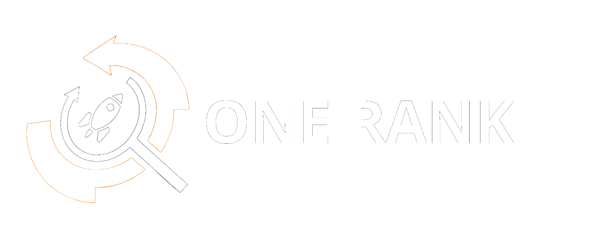 ONE RANK white logo