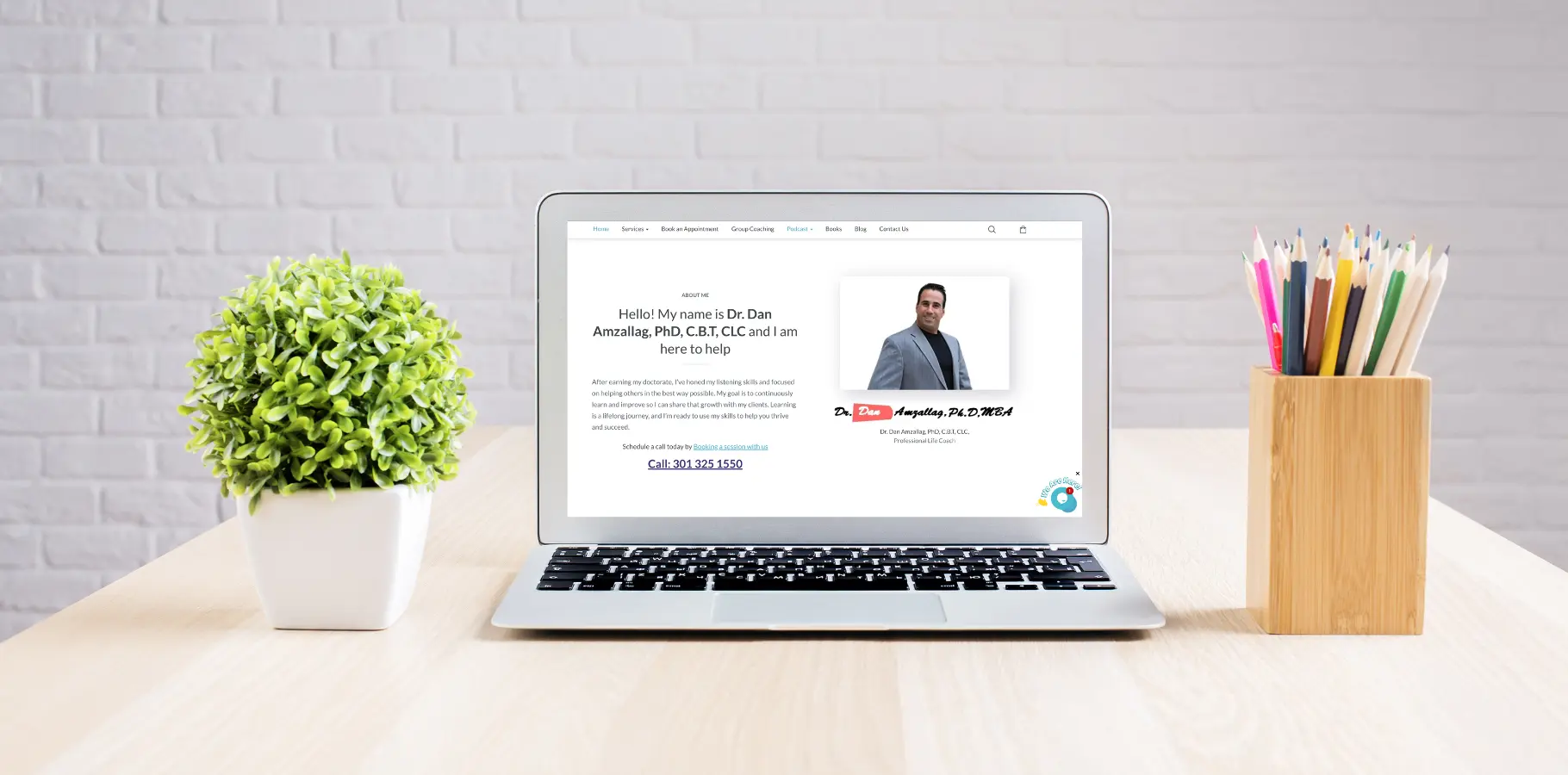Life Coach web design portfolio