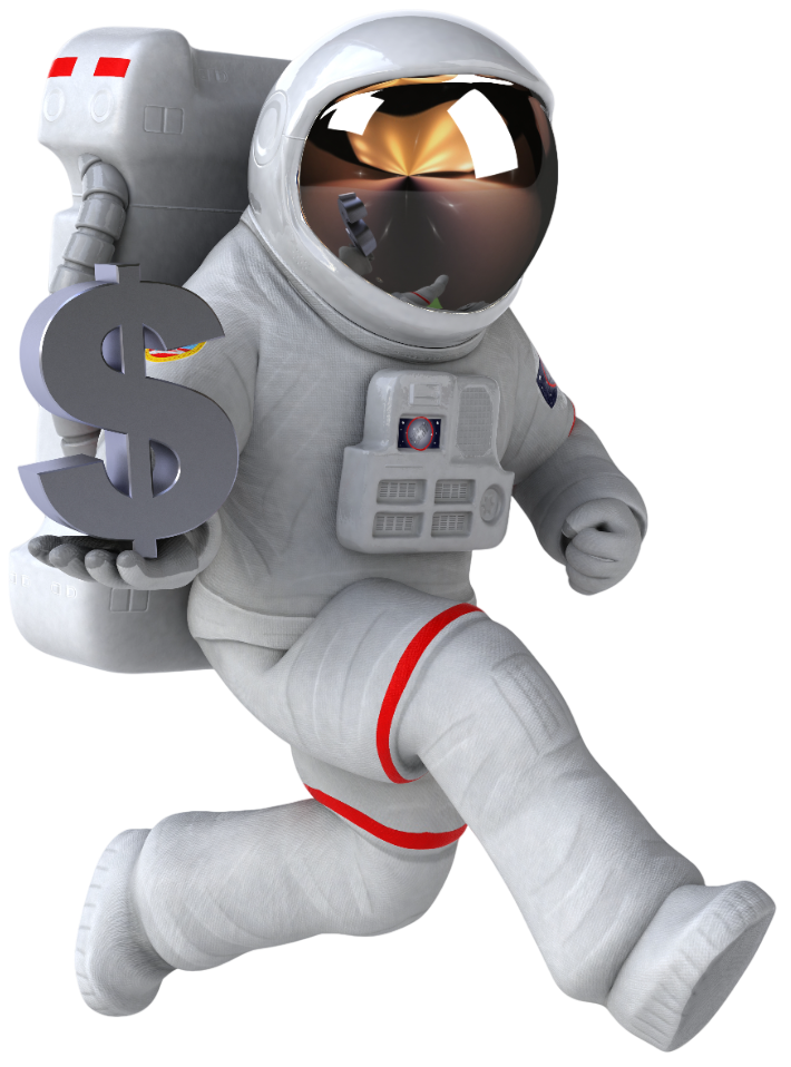 astronaut bring dollar to one rank